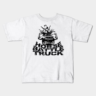 HORSE BATTLE TRUCK Kids T-Shirt